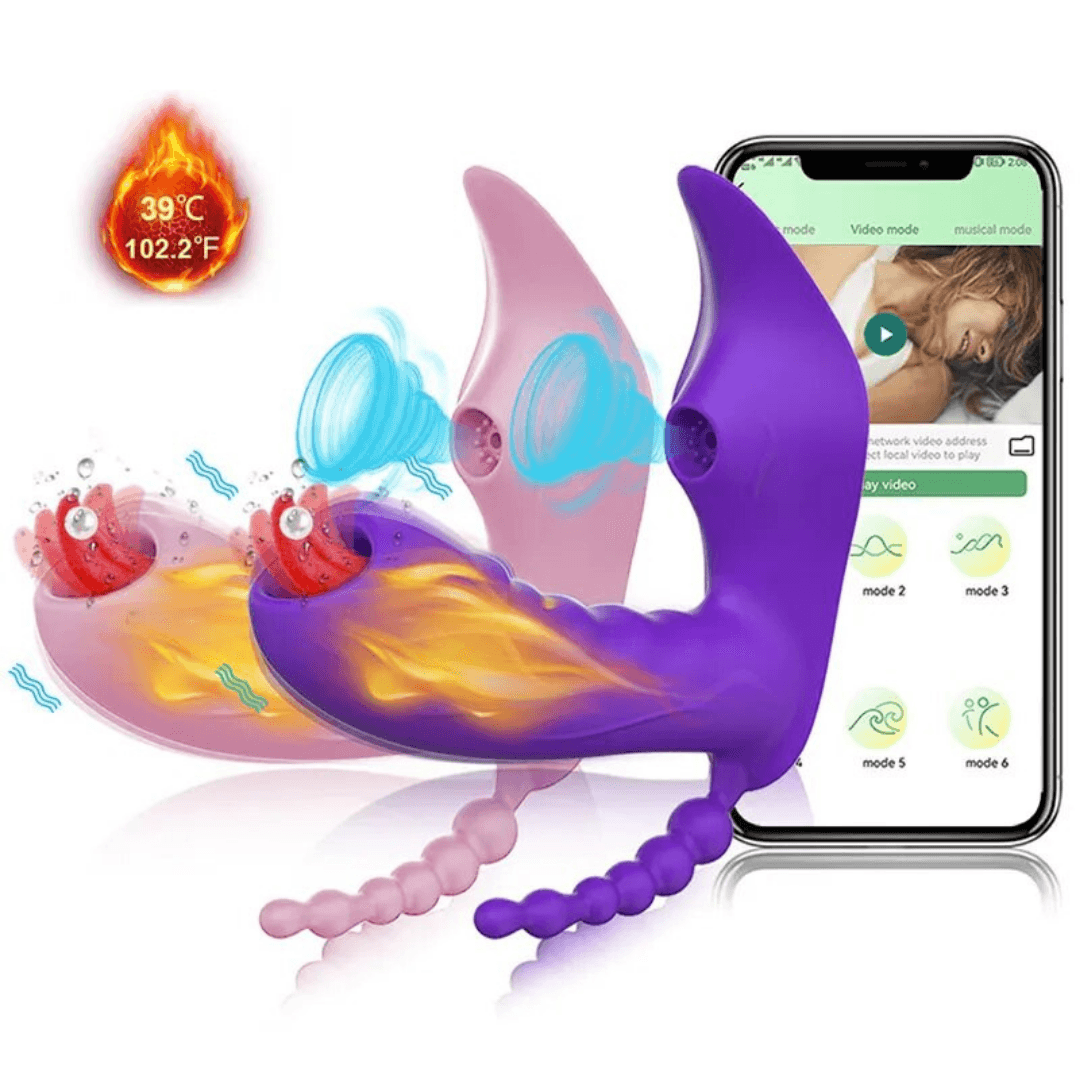 Vibrador de Calcinha Controlado por Celular com Mini Plug Anal e Sugad –  Eróticos Sex Shop