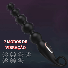 Plug Anal Vibratório Flexível Bolas Tailandesas 7 Vibrações - Eróticos Sex Shop