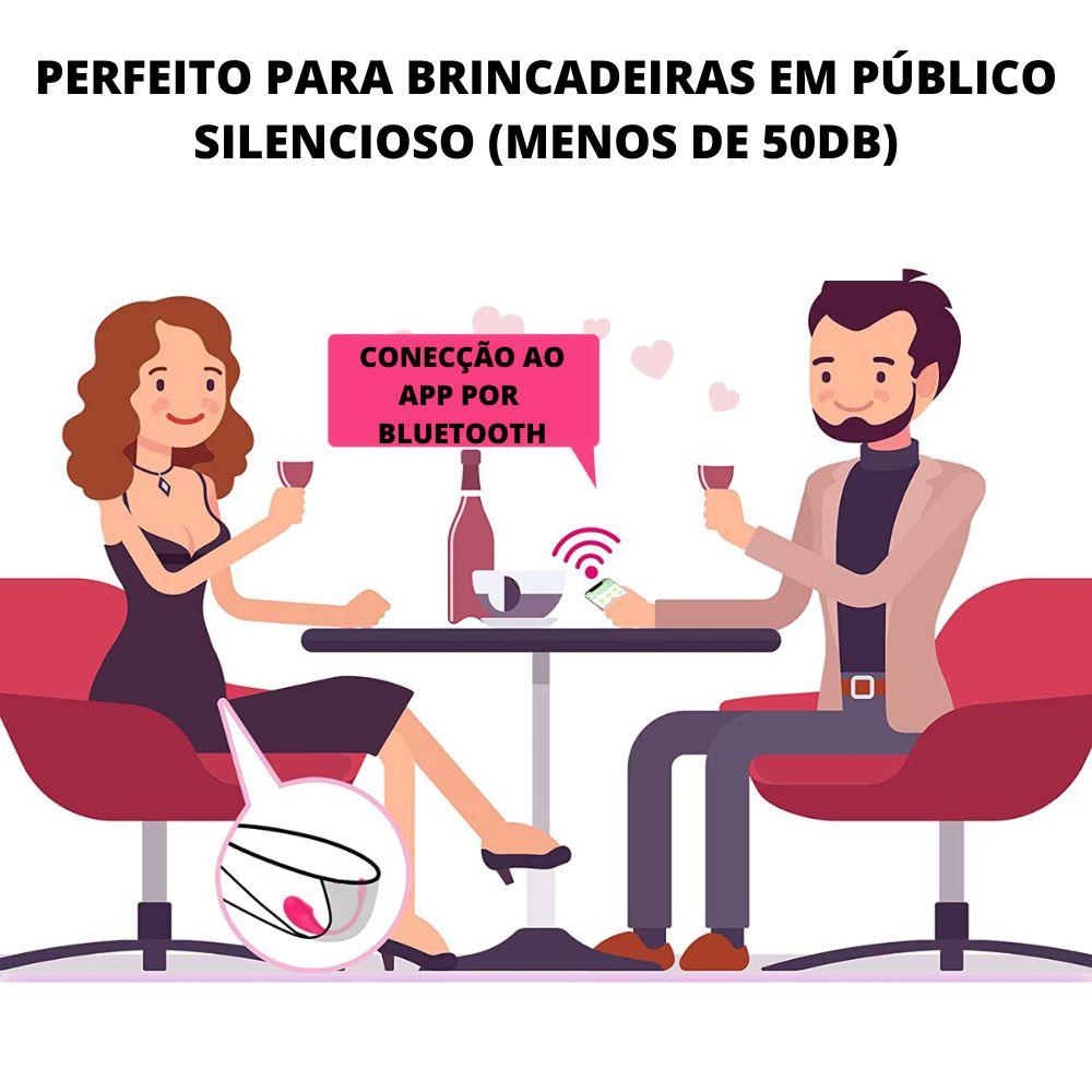 Vibrador Sugador de Clitoris Controlado por Celular Estimulador de Ponto G "Amore" - Eróticos Sex Shop