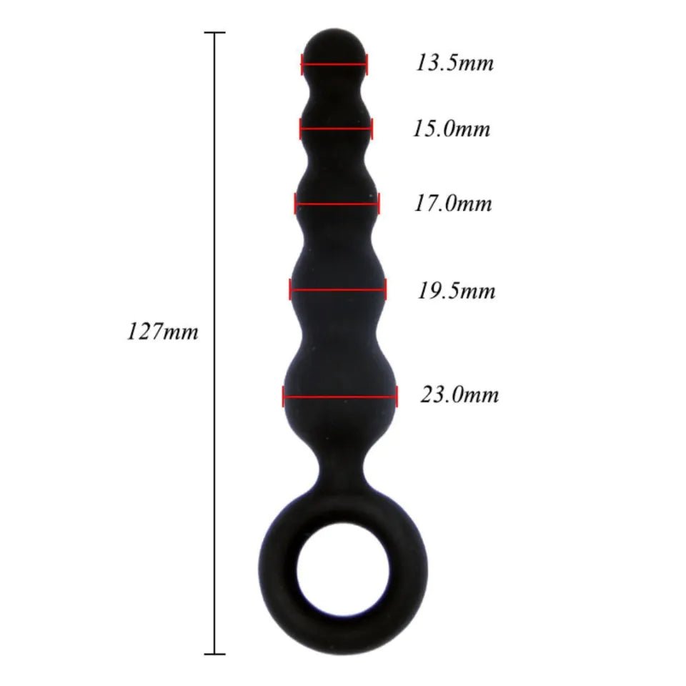 Plug Anal Bolas de Silicone - Eróticos Sex Shop