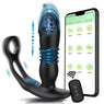 Plug Anal Vibratório Controlado Remotamente com Anel Peniano de Silicone - Eróticos Sex Shop