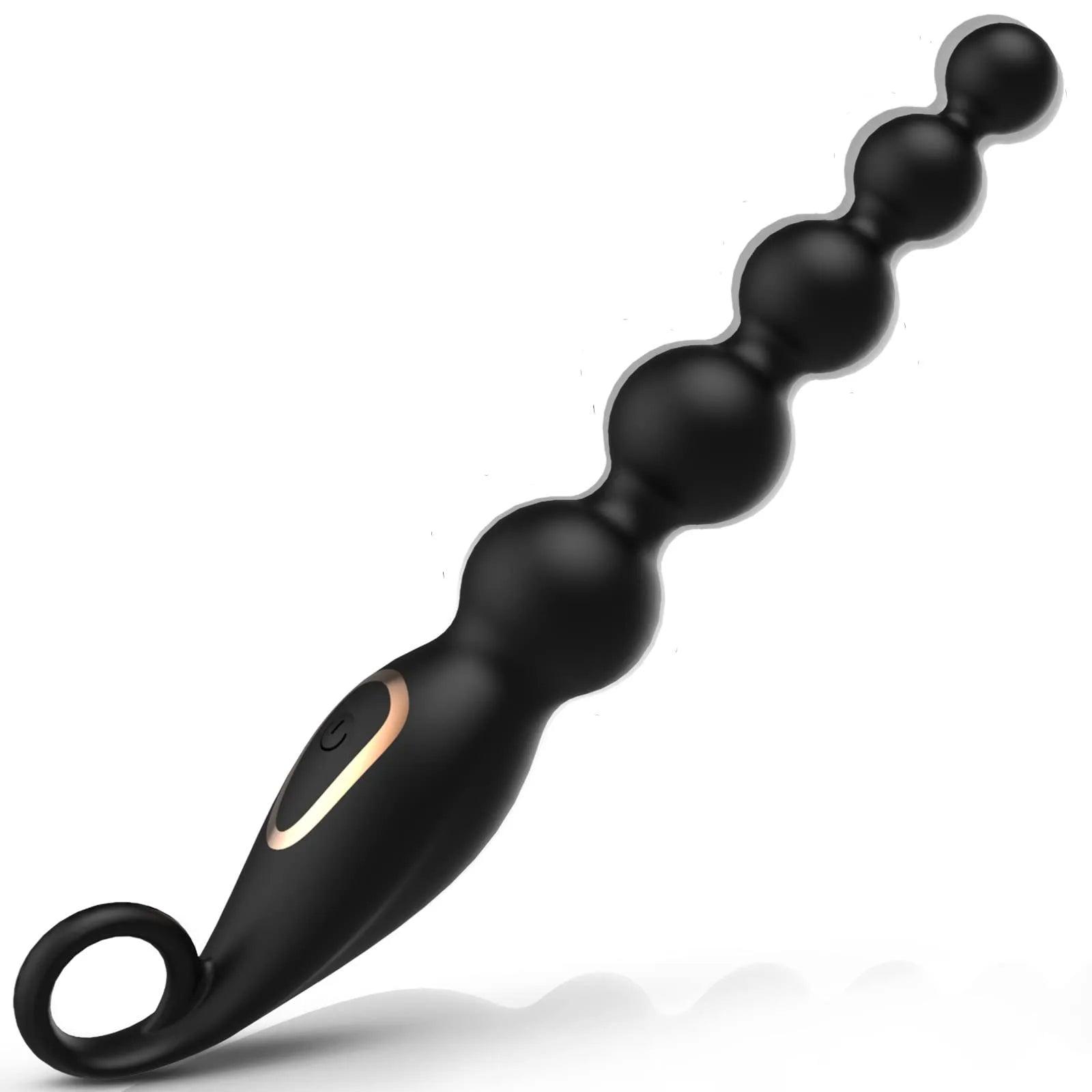 Plug Anal Vibratório Flexível Bolas Tailandesas 7 Vibrações - Eróticos Sex Shop