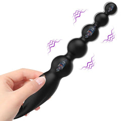 Plug Anal Vibratório Flexível Bolas Tailandesas 7 Vibrações - Eróticos Sex Shop