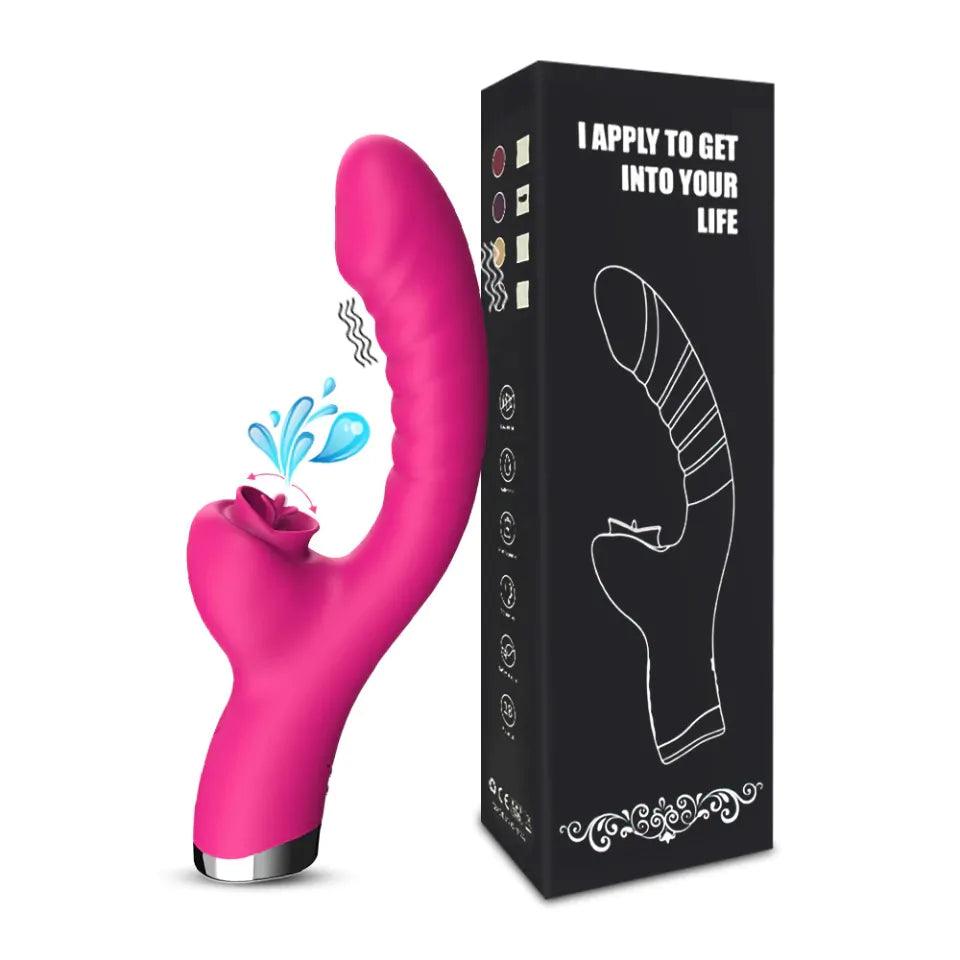 Vibrador Simulador de Sexo Oral Língua Estimulador de Clitoris "Lambidão" 10 Vibrações - Eróticos Sex Shop