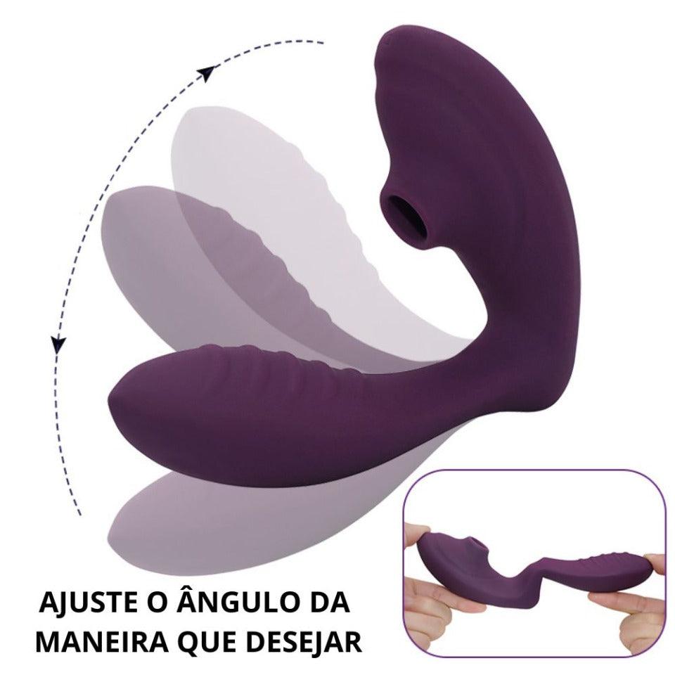 Vibrador Sugador de Clitoris Controlado por Celular Estimulador de Ponto G "Amore" - Eróticos Sex Shop